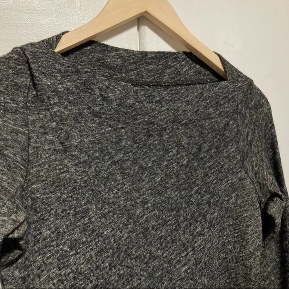 Eileen Fisher Organic Cotton & Wool Blend Boat Neck Sweater, Grey, XS - Picture 4 of 10